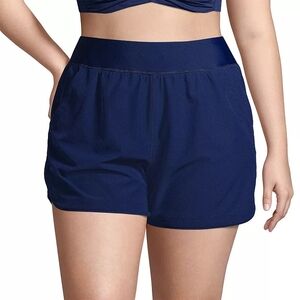 Lands' End Women's Deep Blue Athletic Shorts